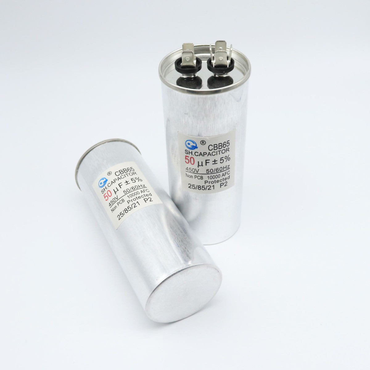 CBB空调启动电容 CBB65 50uf 450V 5% 交流马达启动电容